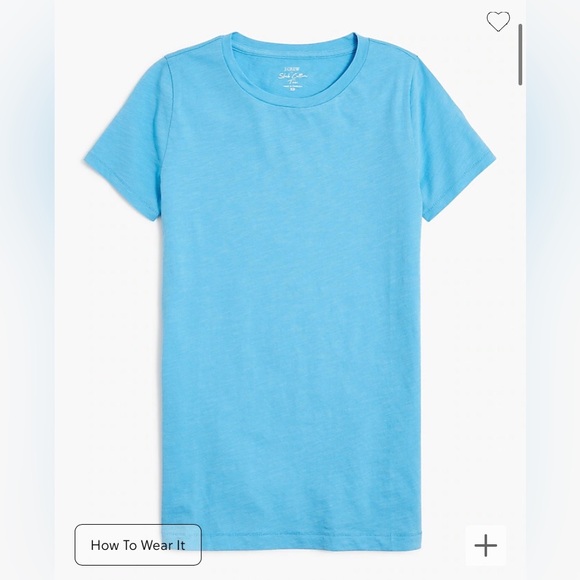 NWT, Vintage Slub Cotton Crewneck Tee in Guava Pink from JCrew (large) - Picture 7 of 10